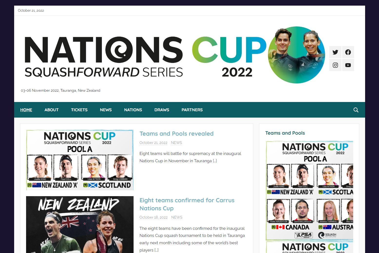 Nations Cup Teams revealed